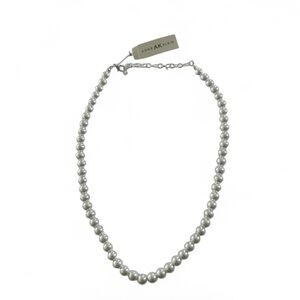 Anne Klein Classic White Bead Pearl Necklace Designer costume jewelry